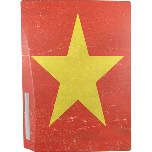 Vietnam Flag Distressed PS5 Console Skin
